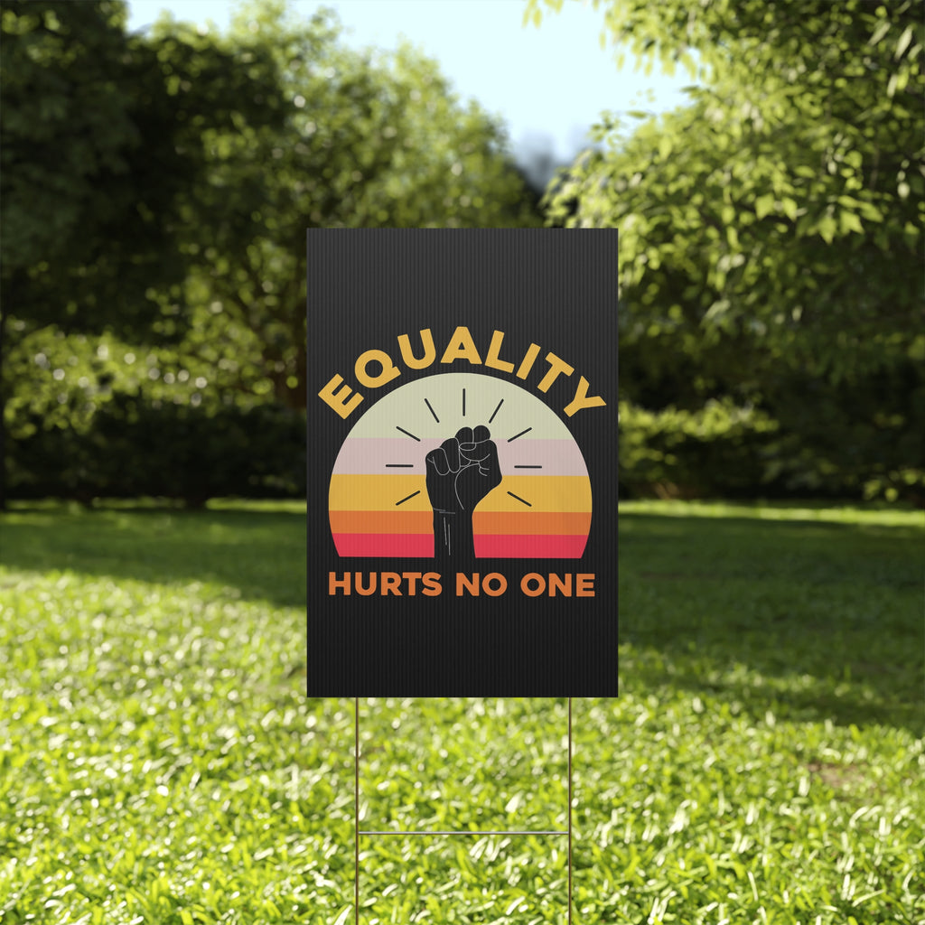 Yard Sign Anti Trump Protest, Equality Inclusion, Human Rights Activists No Kings Protest Sign