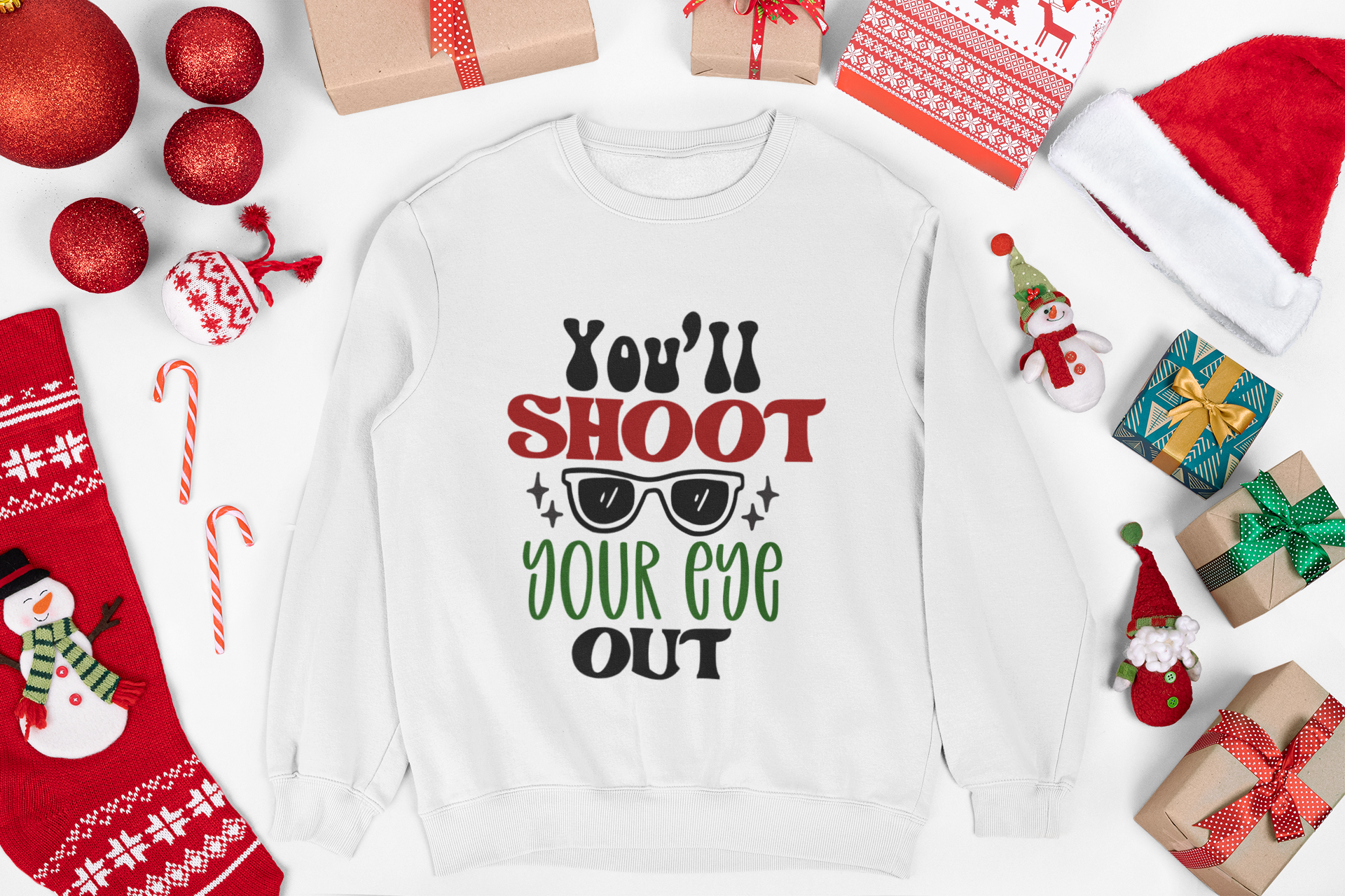 Christmas Vacation Clark Griswold Quotes Crewneck Sweatshirt, Funny Holiday Jumper, Xmas Movie Pullover, Humorous Winter Top, Unisex