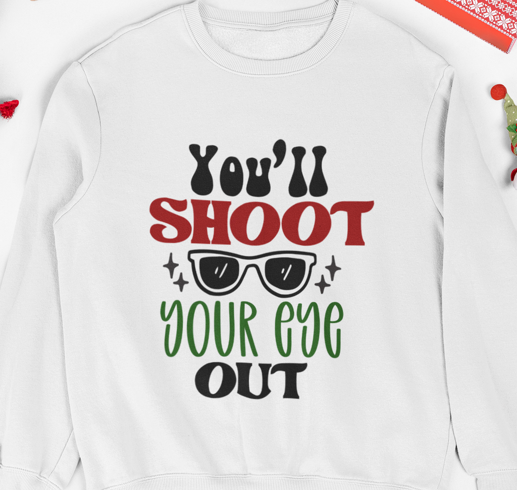 Christmas Vacation Clark Griswold Quotes Crewneck Sweatshirt, Funny Holiday Jumper, Xmas Movie Pullover, Humorous Winter Top, Unisex