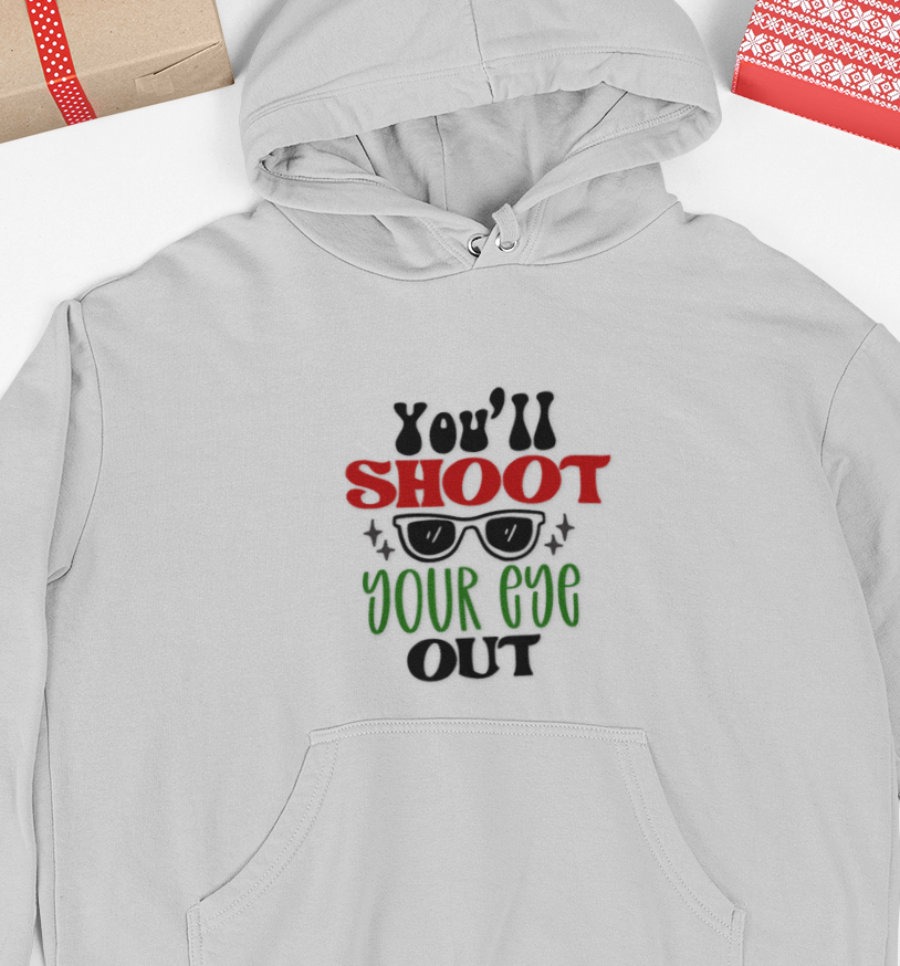 Retro Vintage Christmas Hoodie, Unisex Heavy Blend Hooded Sweatshirt, A Christmas Story Movie Quotes Apparel Christmas Gifts
