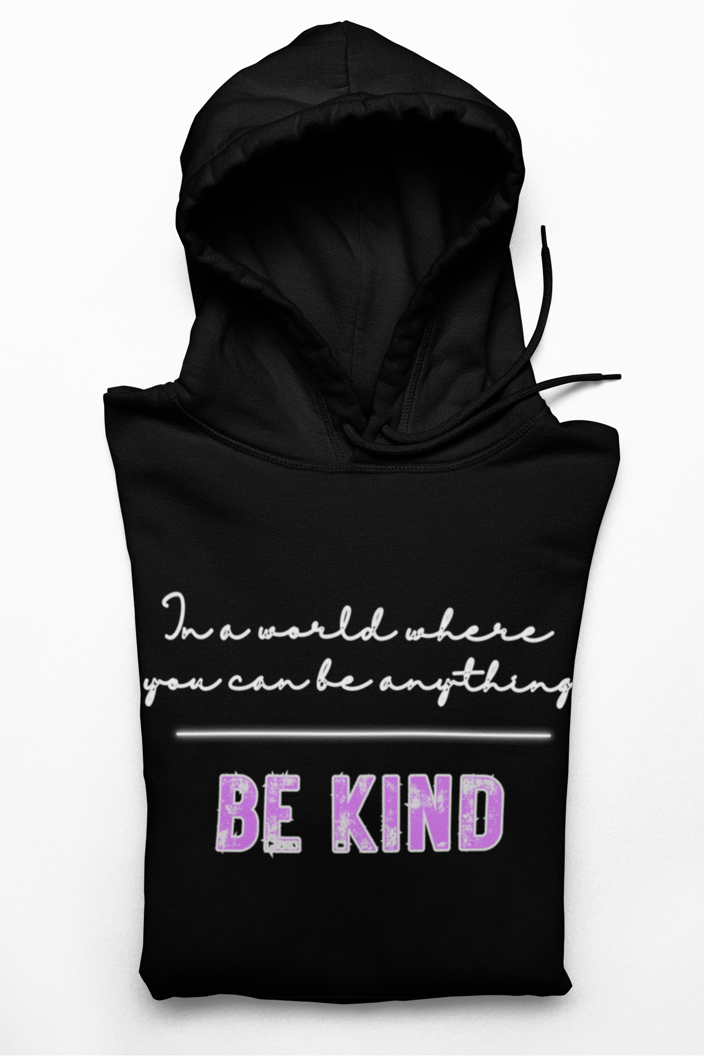 Vintage Be Kind Hoodie, Positive Vibes Sweatshirt, Inspirational Hooded Jumper, Retro Style Gift, Cozy Pullover, Comfortable Sweater, Gender