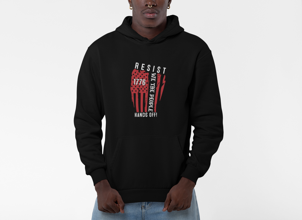 Political Activist Hoodie, Anti Trump Protest Sweatshirt, Human Rights Activist Pullover, Resist Save Democracy Jumper, Unisex Activism