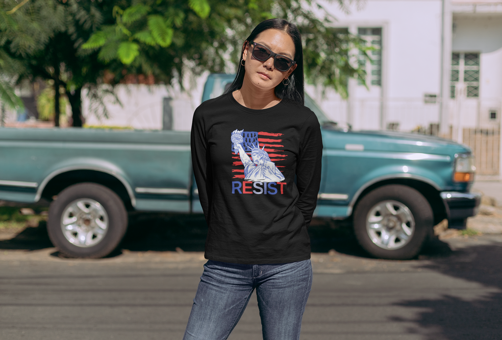 Political Activists Tee, Resist Shirt, Anti Trump Long Sleeve, Human Rights Apparel, Protest Clothing for Protests Resistance Movement Apparel