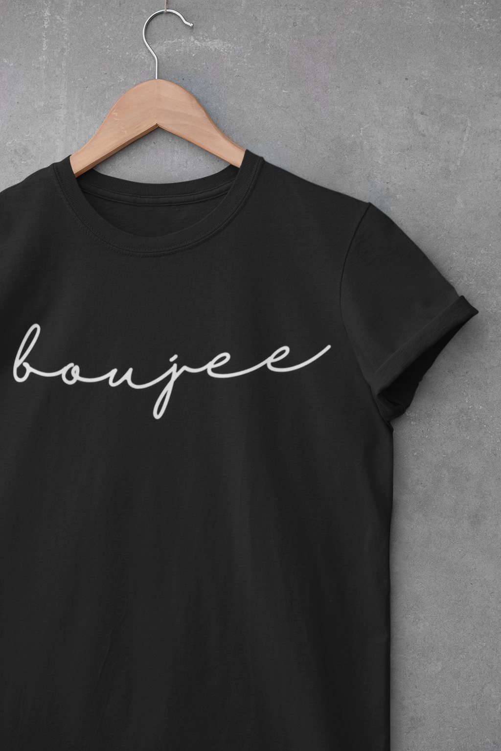 Boujee Softstyle T-Shirt Trendy Font Minimalist Design, Fall Trending Fashion Gifts For Her Friends Sister Mom, Stylish Gift