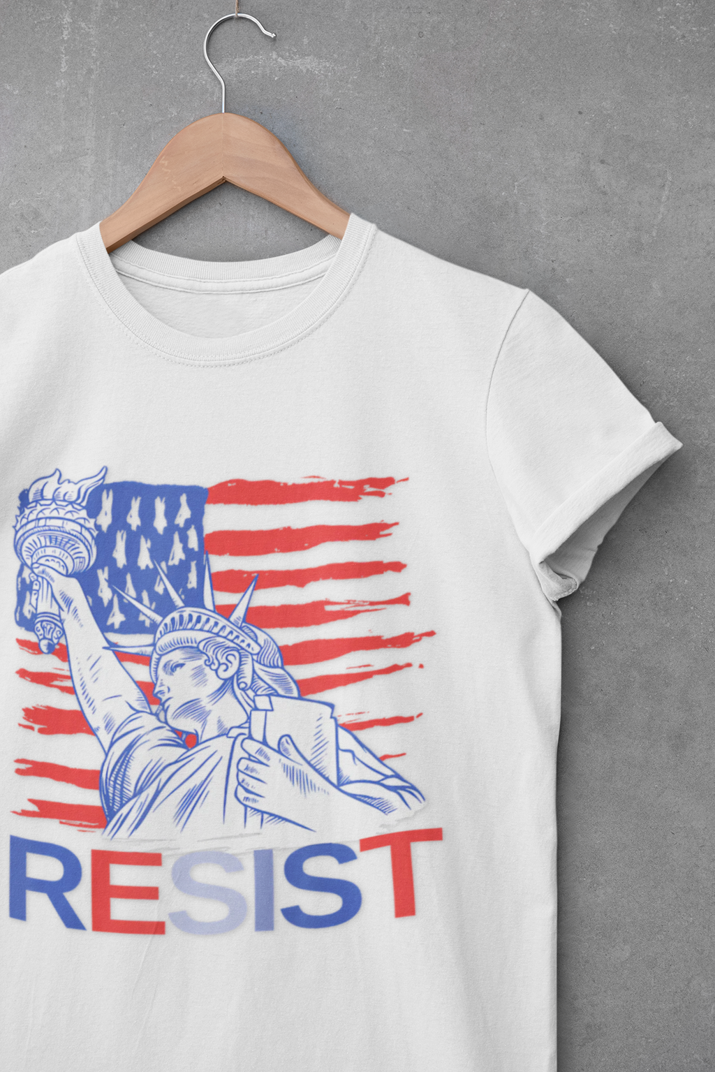 Activist T-Shirt Resist Anti Trump Human Rights Protest Save Democracy, Liberal Democrat Fashion Gifts, No Kings Apparel