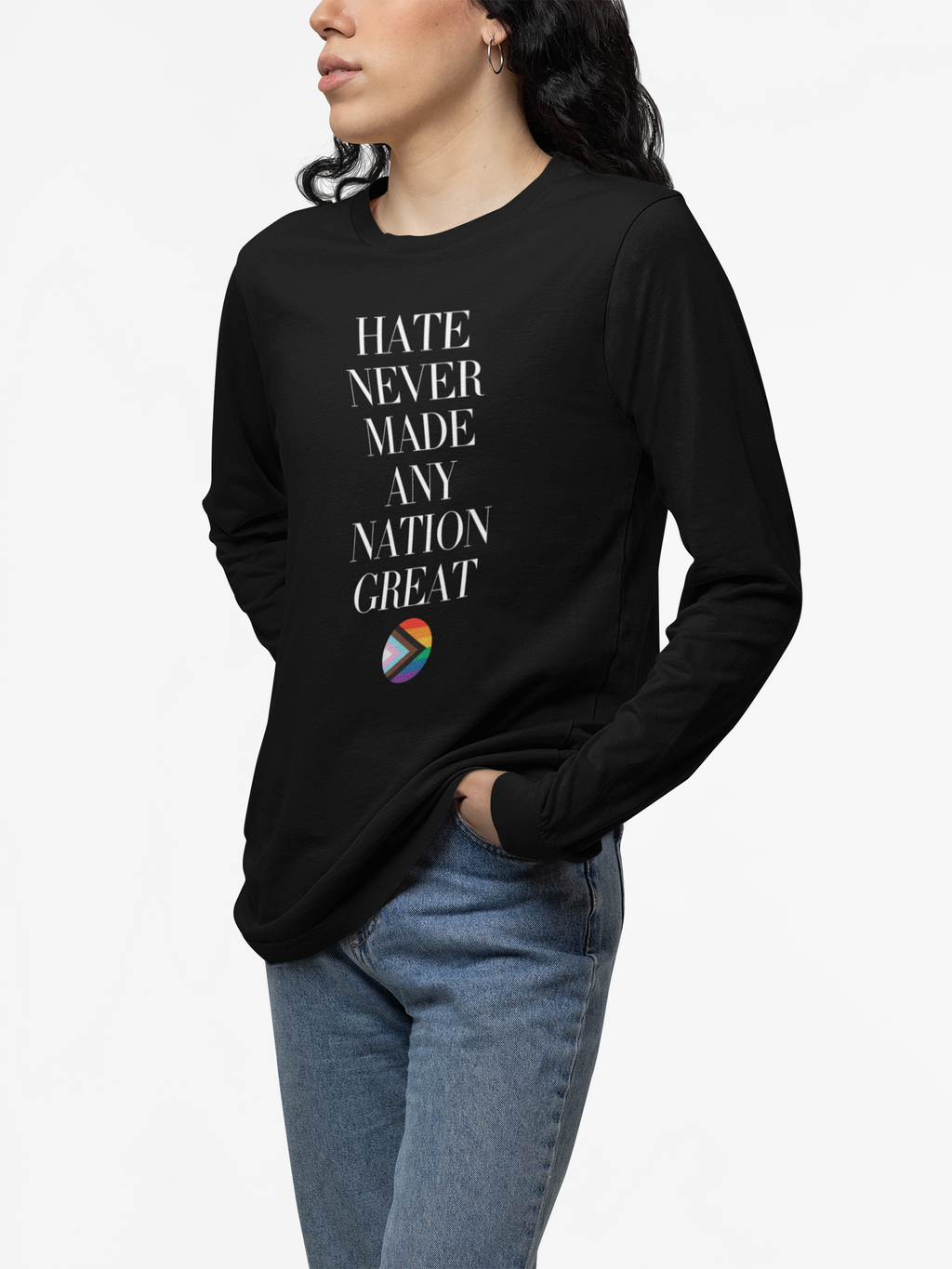 Activist Long Sleeve Tee, Equality Rights Inclusion Anti Trump Unisex Shirt, Protest Tee, Political Apparel for Activists, Social Justice