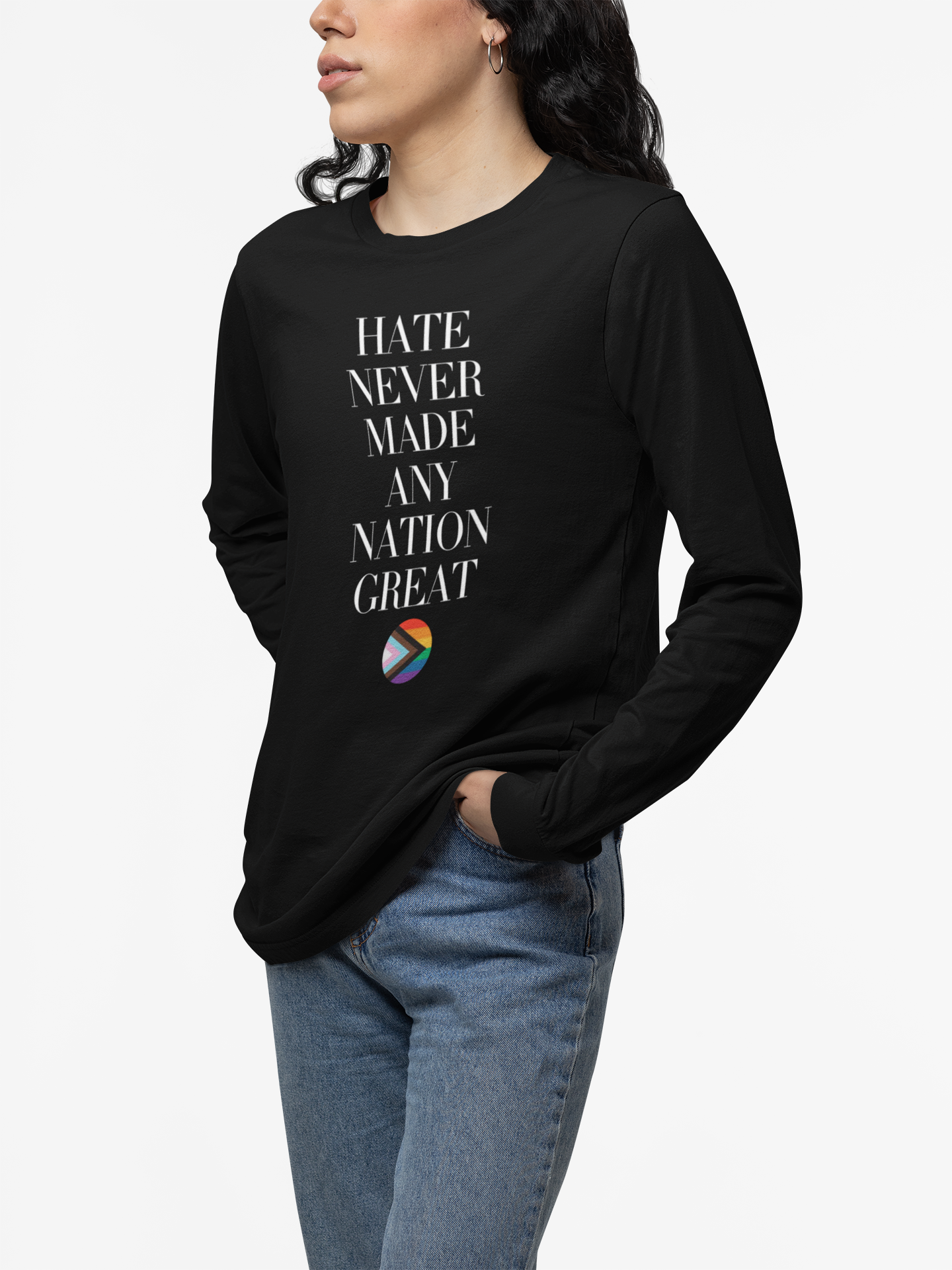 Activist Long Sleeve Tee, Equality Rights Inclusion Anti Trump Unisex Shirt, Protest Tee, Political Apparel for Activists, Social Justice