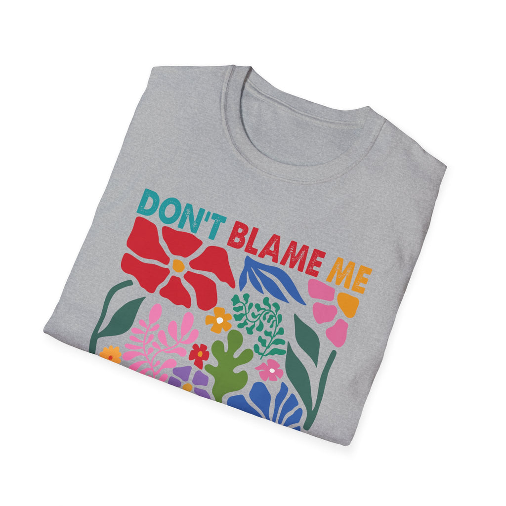 Political Resistance Unisex Softstyle T-Shirt - Anti Trump, Floral, Political Humor Tee, Resist Top, Activist Clothing No Kings Protest