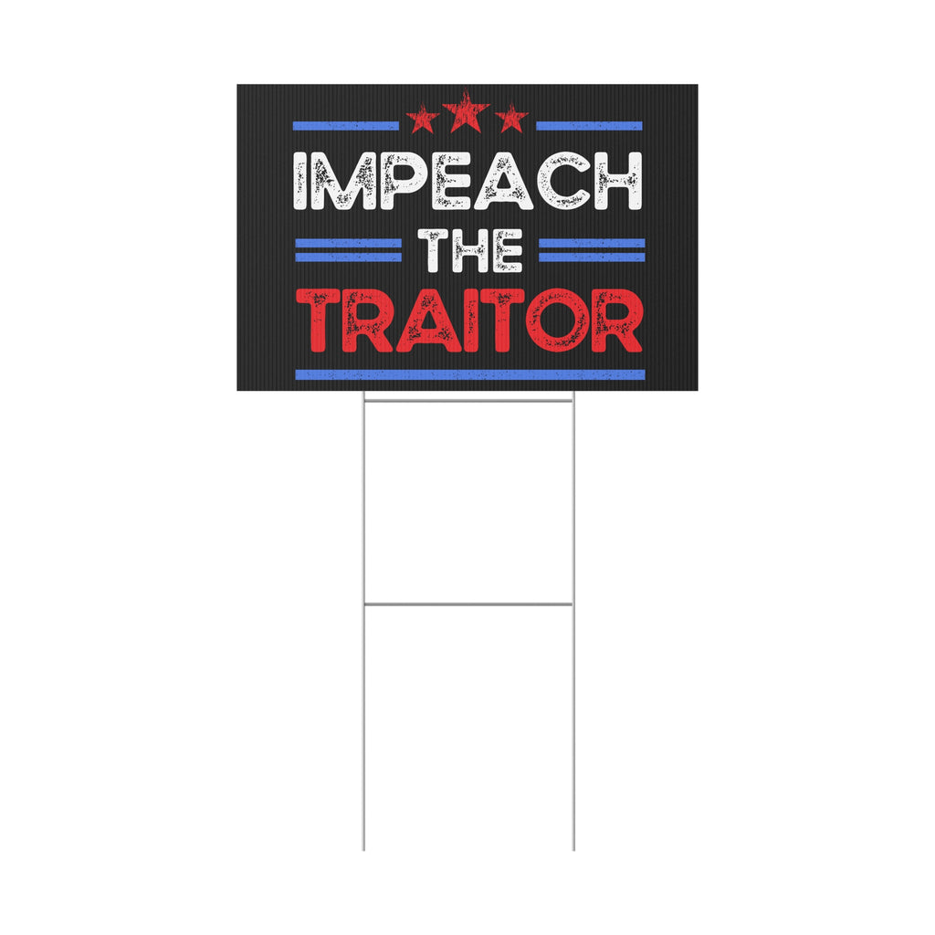 Political Rights Activists Plastic Yard Sign, Anti Trump, Resist, Impeach the Traitor, Protest Sign, Resistance Decor, Political Statement,