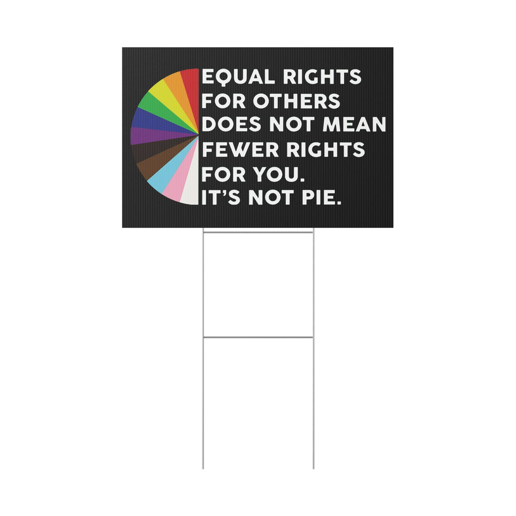 Equality and Inclusion Plastic Yard Sign, Human Rights Activists Protest Sign, Anti Trump Resist Yard Decor, Social Justice Activism