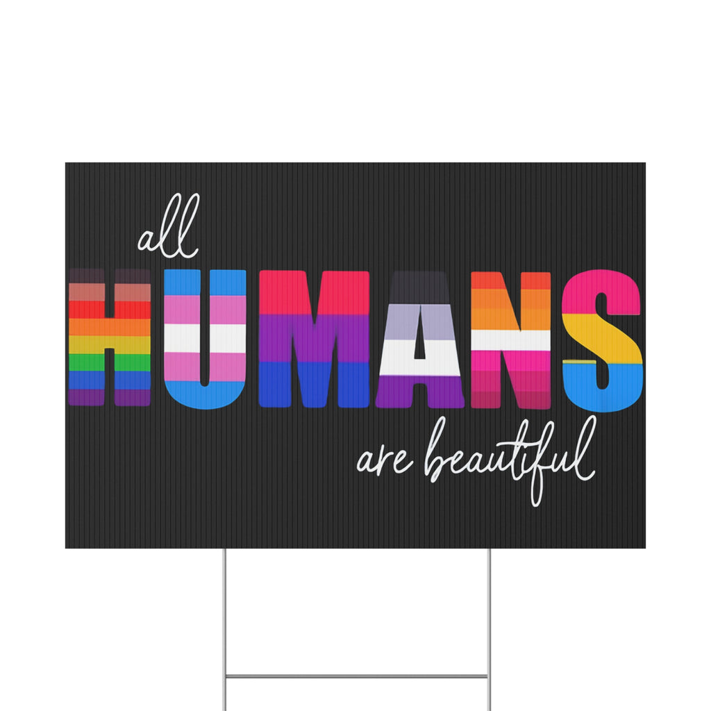 Activist Yard Sign, Equality Inclusion Plastic Lawn Stake, Protesters Home Decor, Human Rights Movement Outdoor Sign, Social Justice Protest