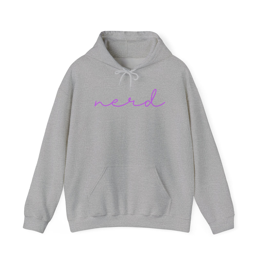 Nerd Funny Sweatshirt - Trending Font Minimalist Heavy Blend Hoodie, Christmas Birthdays Gifts, Unique Cute Fall Hoodie