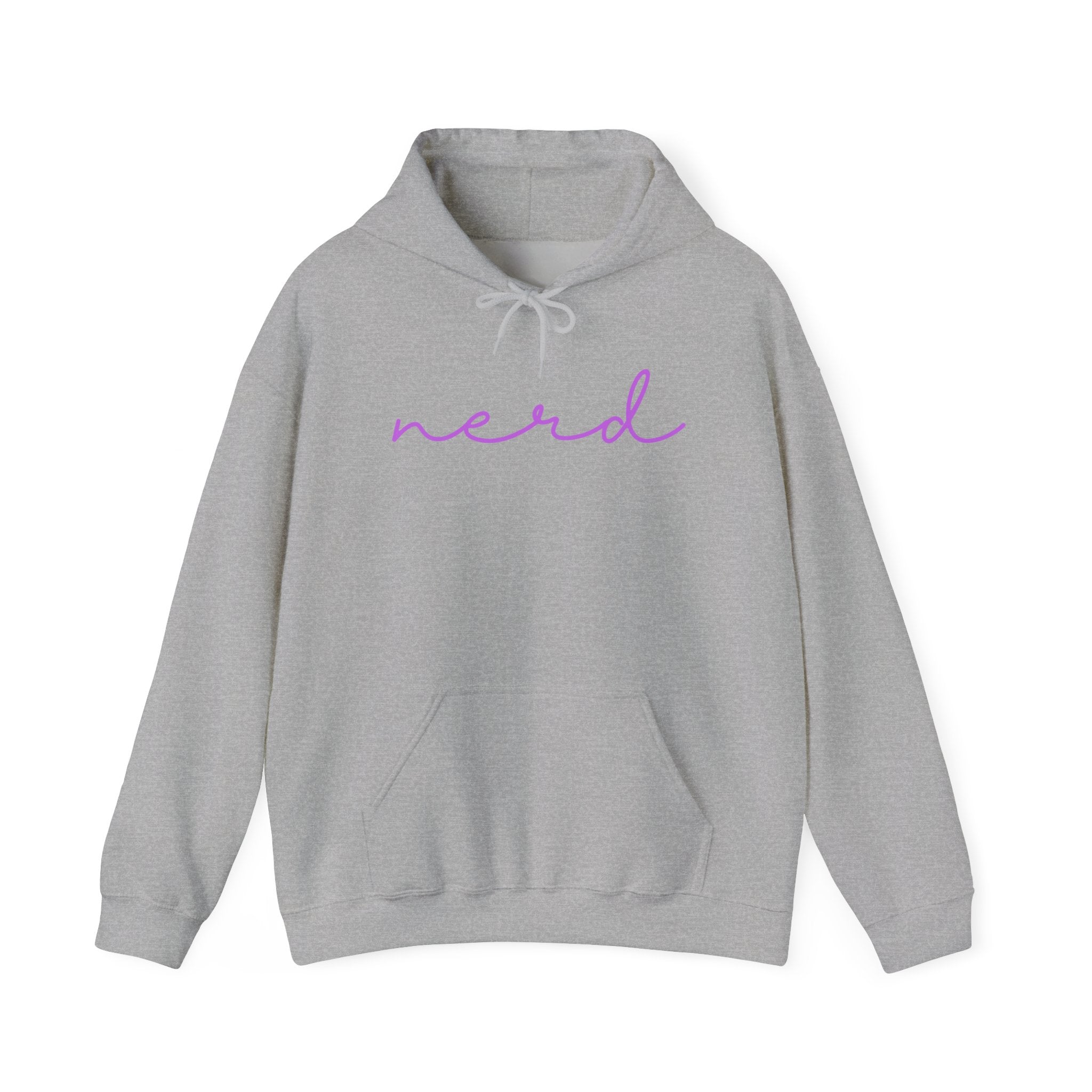 Nerd Funny Sweatshirt - Trending Font Minimalist Heavy Blend Hoodie, Christmas Birthdays Gifts, Unique Cute Fall Hoodie