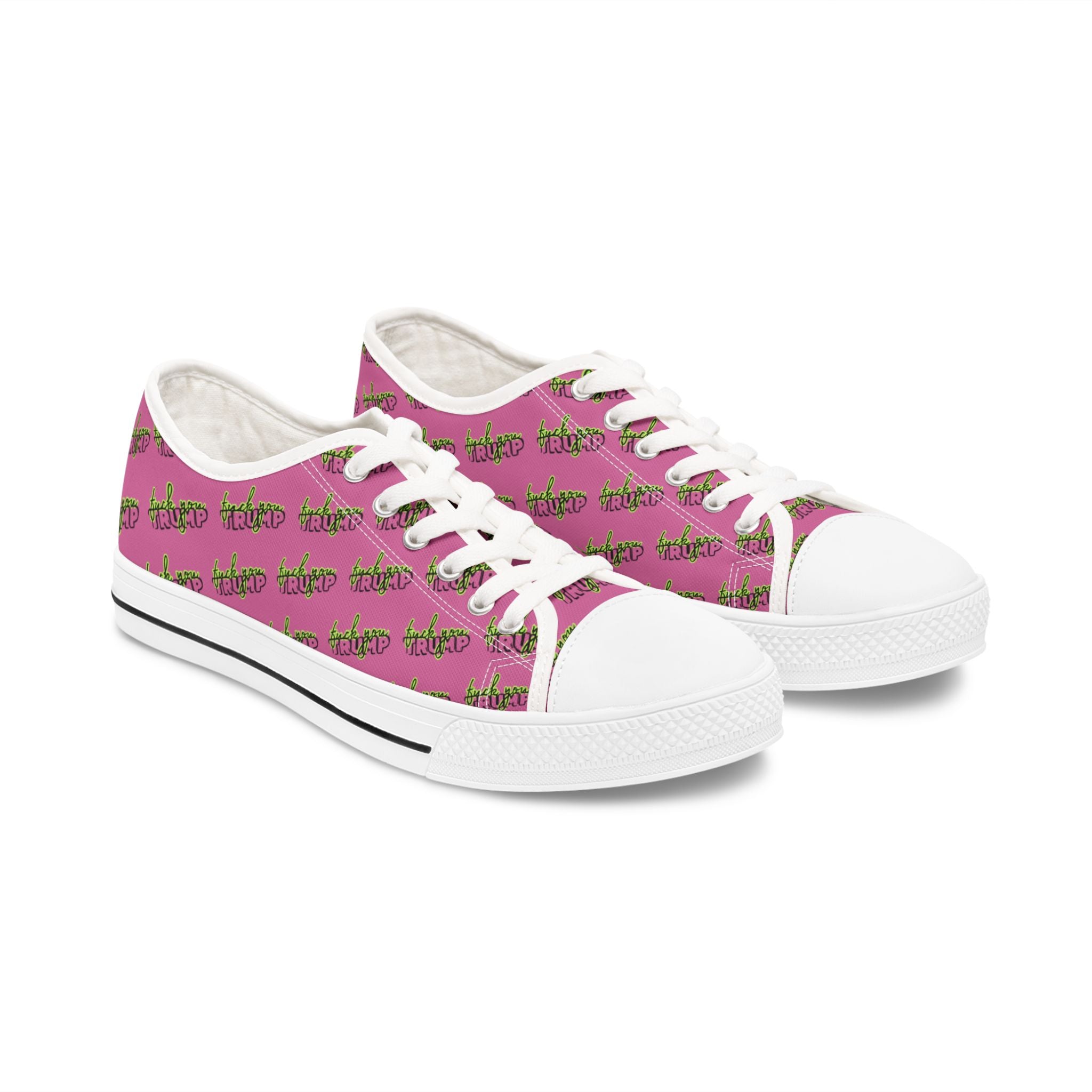 Political Rights Activists Low Top Sneakers, Anti Trump FDT Shoes, Activist Sneakers, Political Humor Sneakers, Women's Activist Footwear