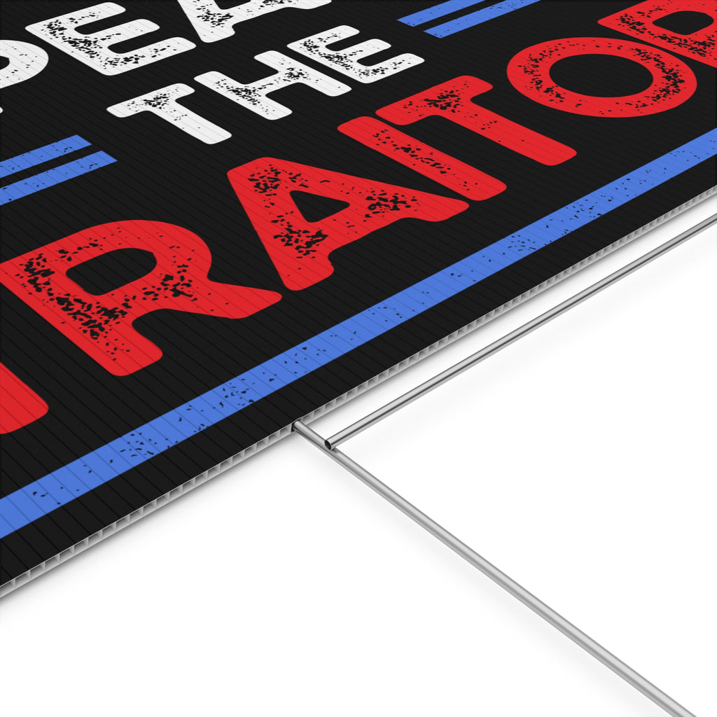 Political Rights Activists Plastic Yard Sign, Anti Trump, Resist, Impeach the Traitor, Protest Sign, Resistance Decor, Political Statement,
