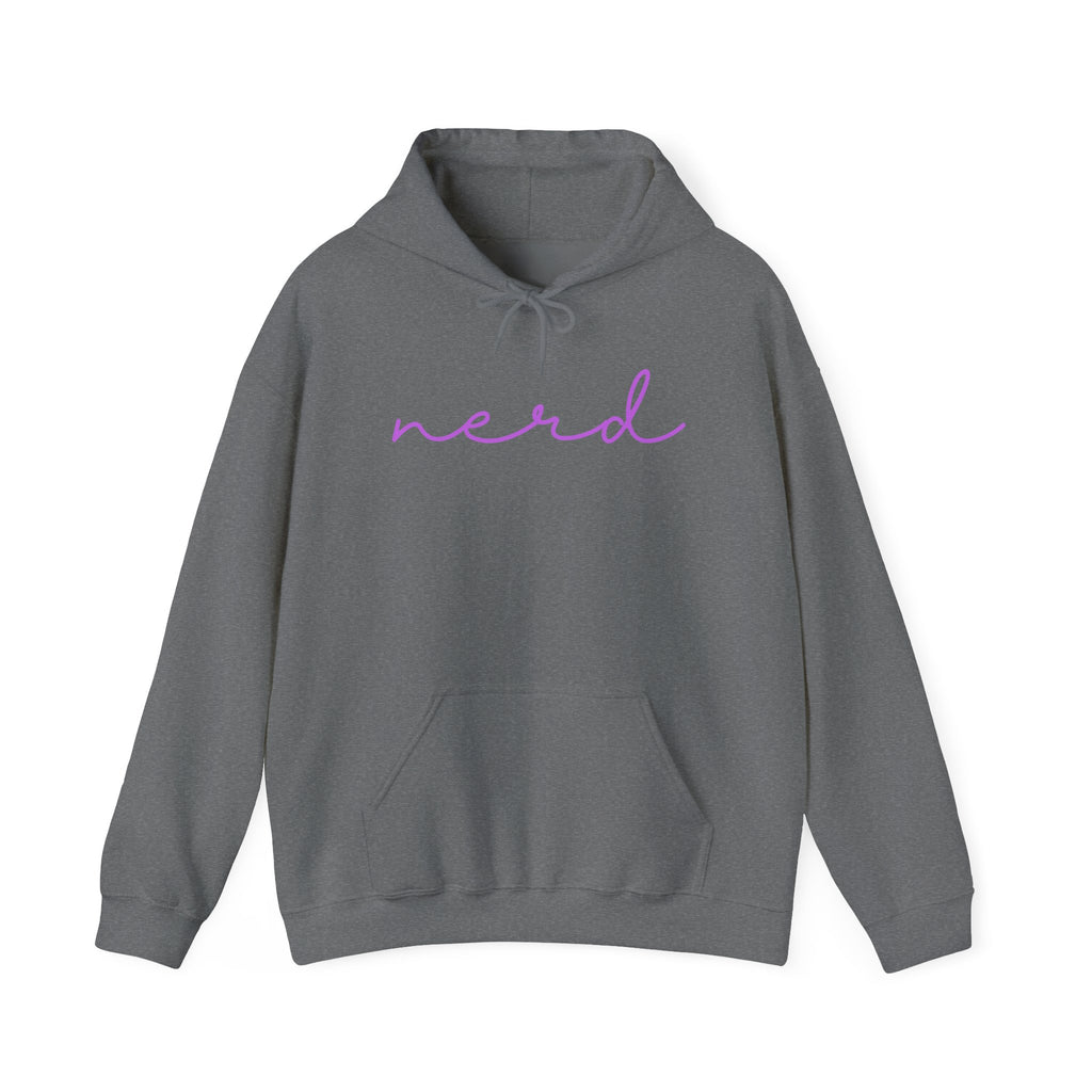 Nerd Funny Sweatshirt - Trending Font Minimalist Heavy Blend Hoodie, Christmas Birthdays Gifts, Unique Cute Fall Hoodie