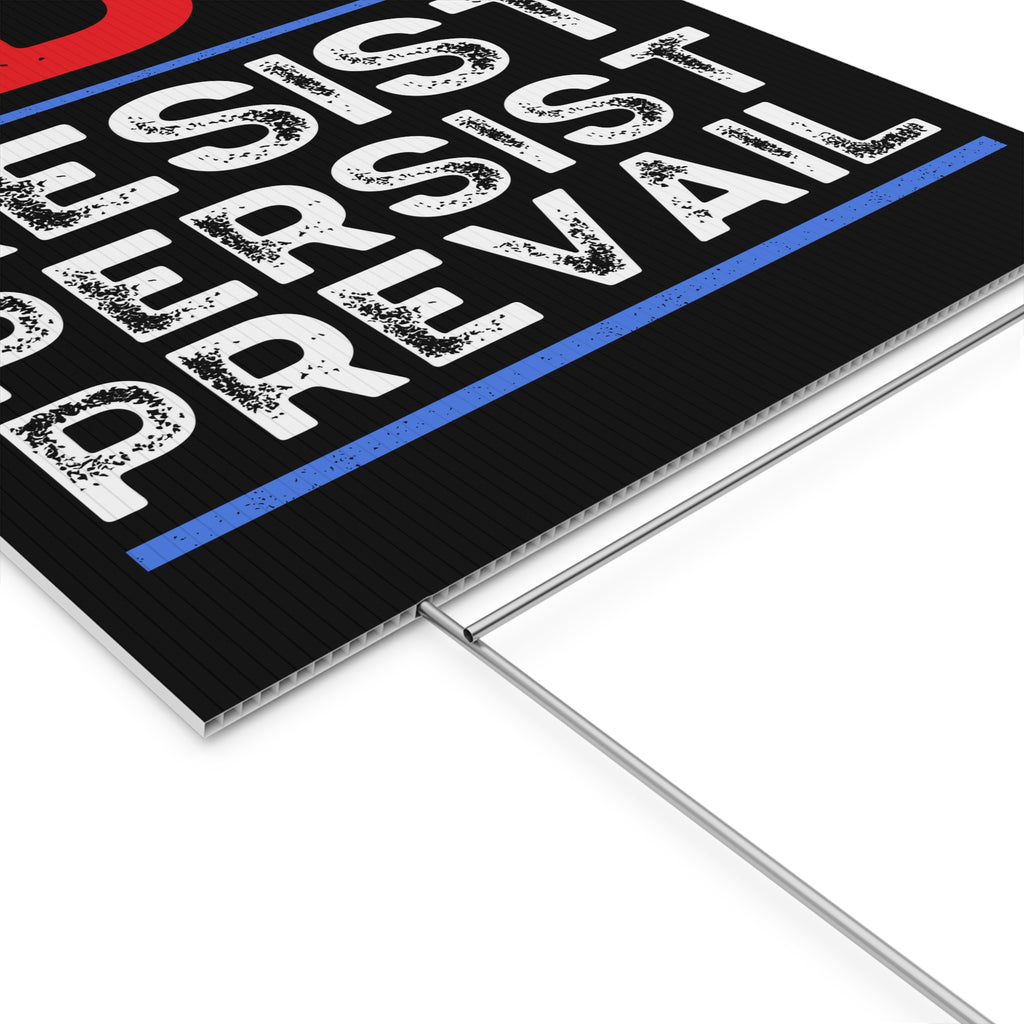 Political Protest Yard Sign, Anti Trump FDT Resist Activist, Save Democracy, Political Rights, Political Statement, Lawn Ornaments,