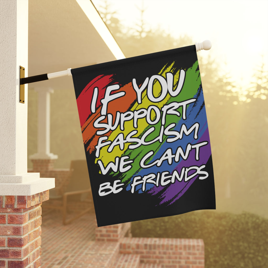 Flag, Anti Trump, Fight Fascism, Graffiti, Rainbow, Human Rights Activists, Banner, Wall Art, Home Decor, Protest Sign, Yard Decoration,