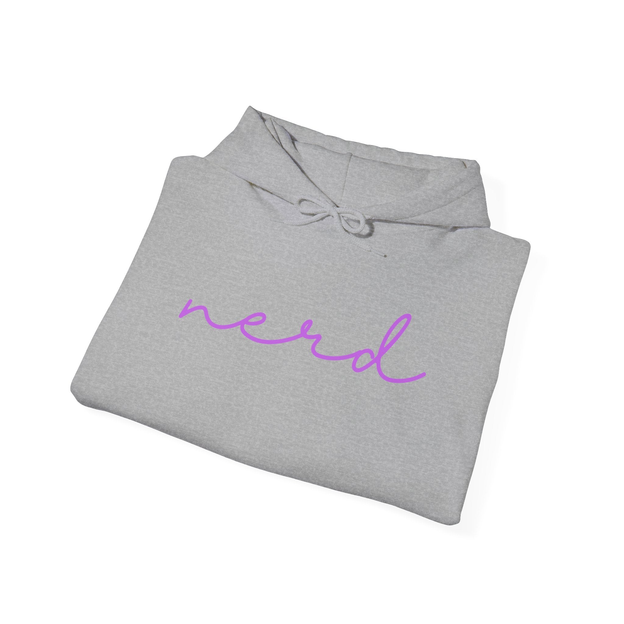 Nerd Funny Sweatshirt - Trending Font Minimalist Heavy Blend Hoodie, Christmas Birthdays Gifts, Unique Cute Fall Hoodie