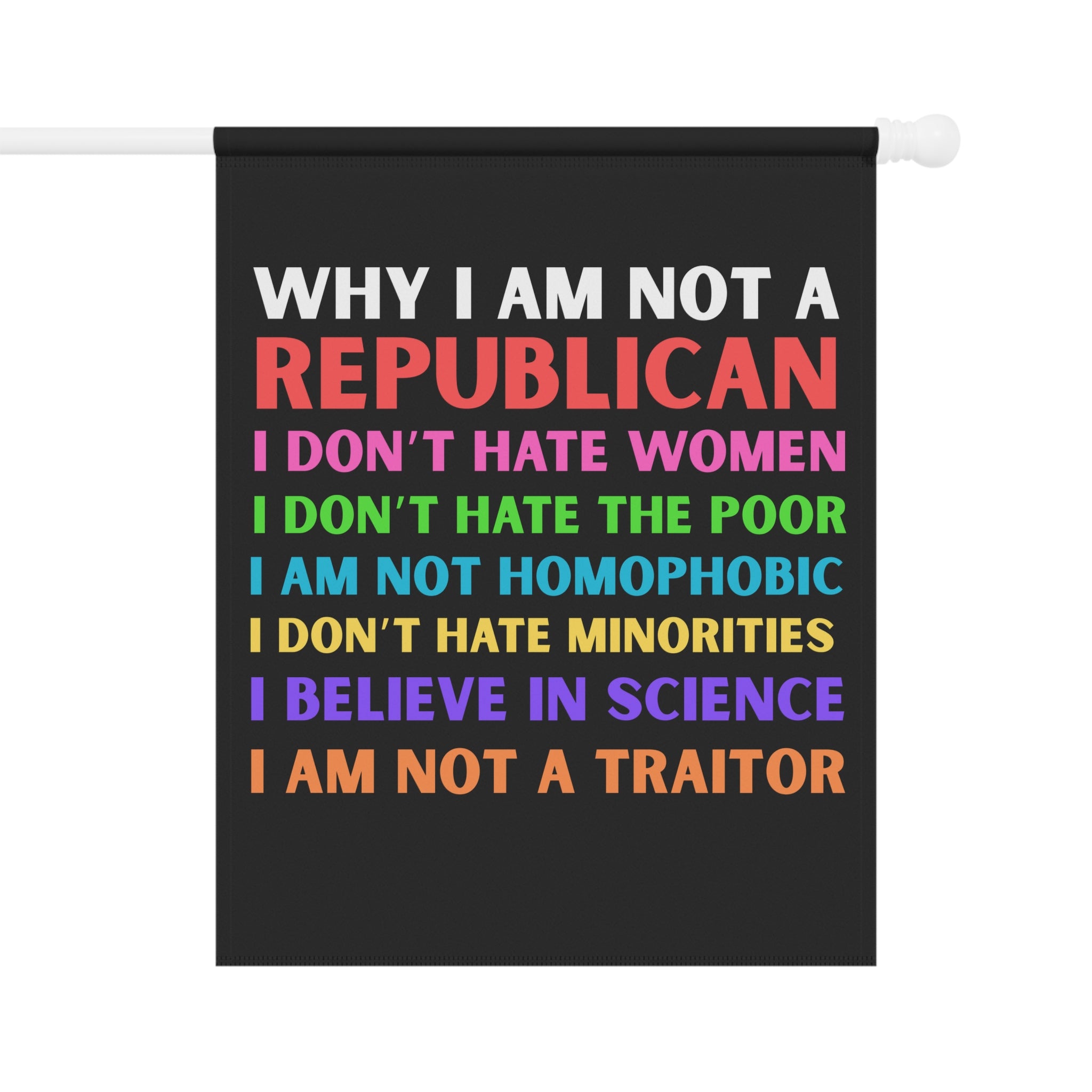 Flag Banner, Anti Trump, Resist, Equality Inclusion, Rainbow Protest Sign, LGBTQ Pride Decor, Activist Gift, Political Statement, Social