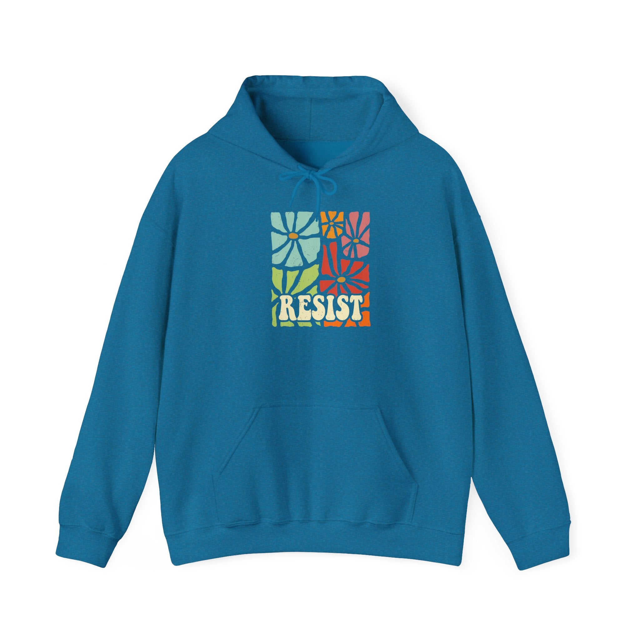 Resist Anti Trump Retro Hoodie, Political Rights Activist Sweatshirt, Protest Apparel, Activist Gift, Retro Style Pullover Liberal Fashion