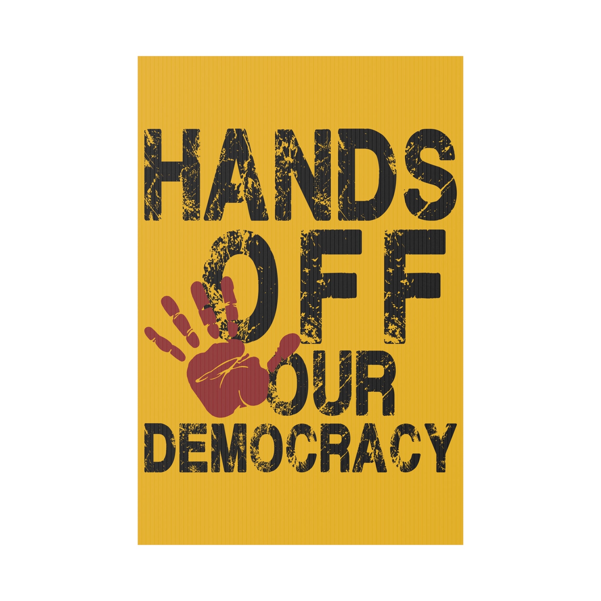 Political Activist Yard Sign - Anti Trump, Save Democracy, Rights Activists, Resist, Protest Sign, Political Statement, Outdoor Decoration,