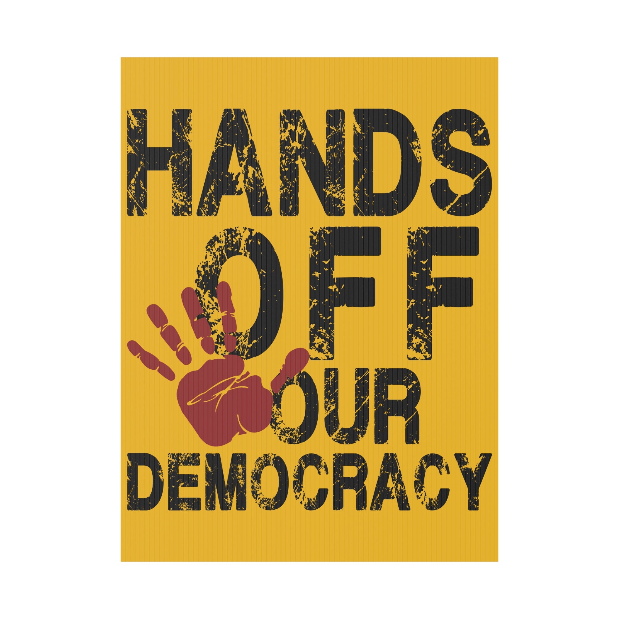 Political Activist Yard Sign - Anti Trump, Save Democracy, Rights Activists, Resist, Protest Sign, Political Statement, Outdoor Decoration,