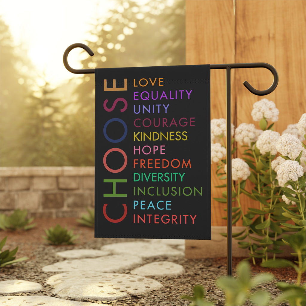 Garden Banner, Kindness and Equality Rights Activists Flag, Outdoor Decor, Protest Sign, Human Rights Banner, Activism Garden Flag