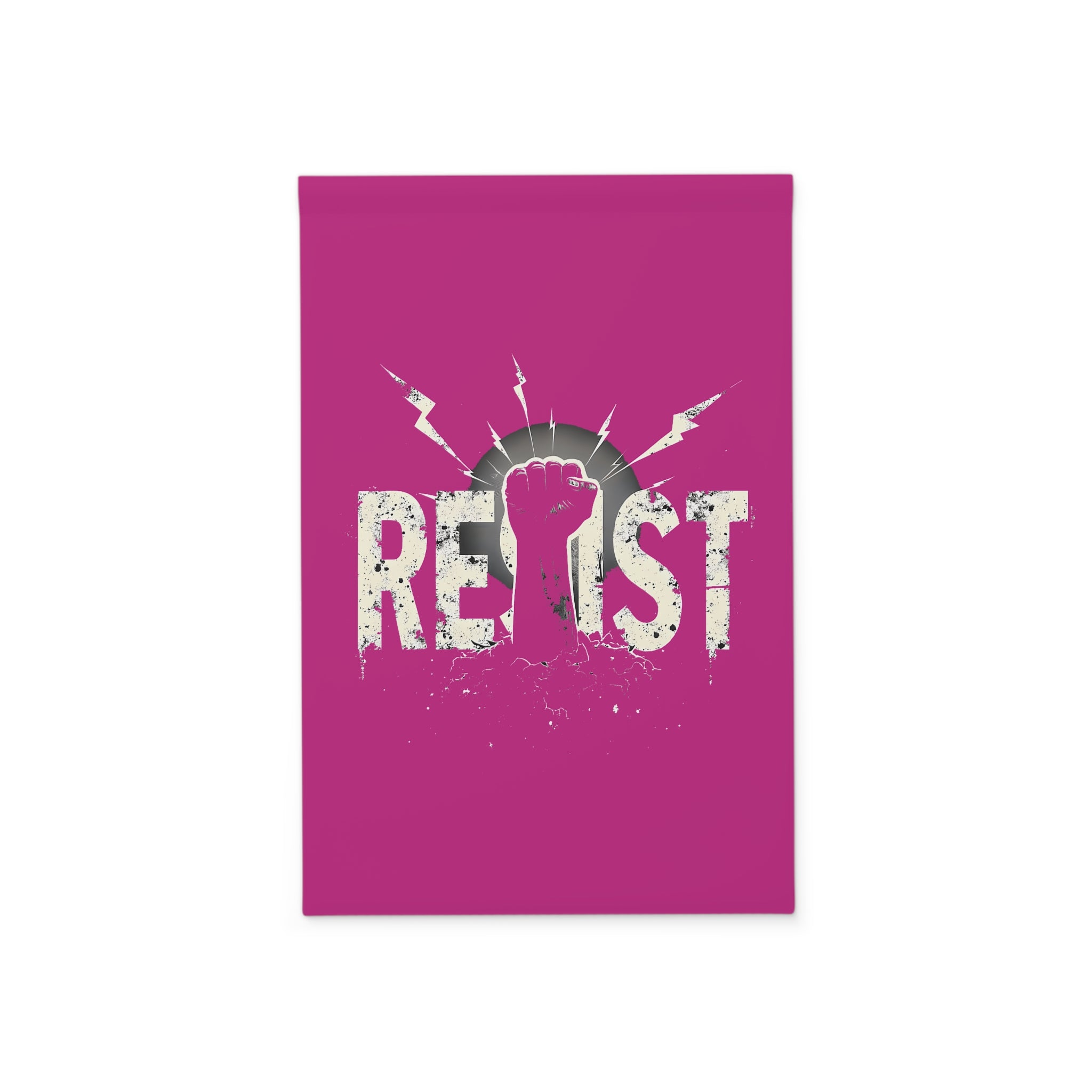 Garden Banner, Resist Anti Trump Political Rights Activists Pink, Protest Flag, Outdoor Yard Sign, Activism Decor, Protest Banner, Liberal