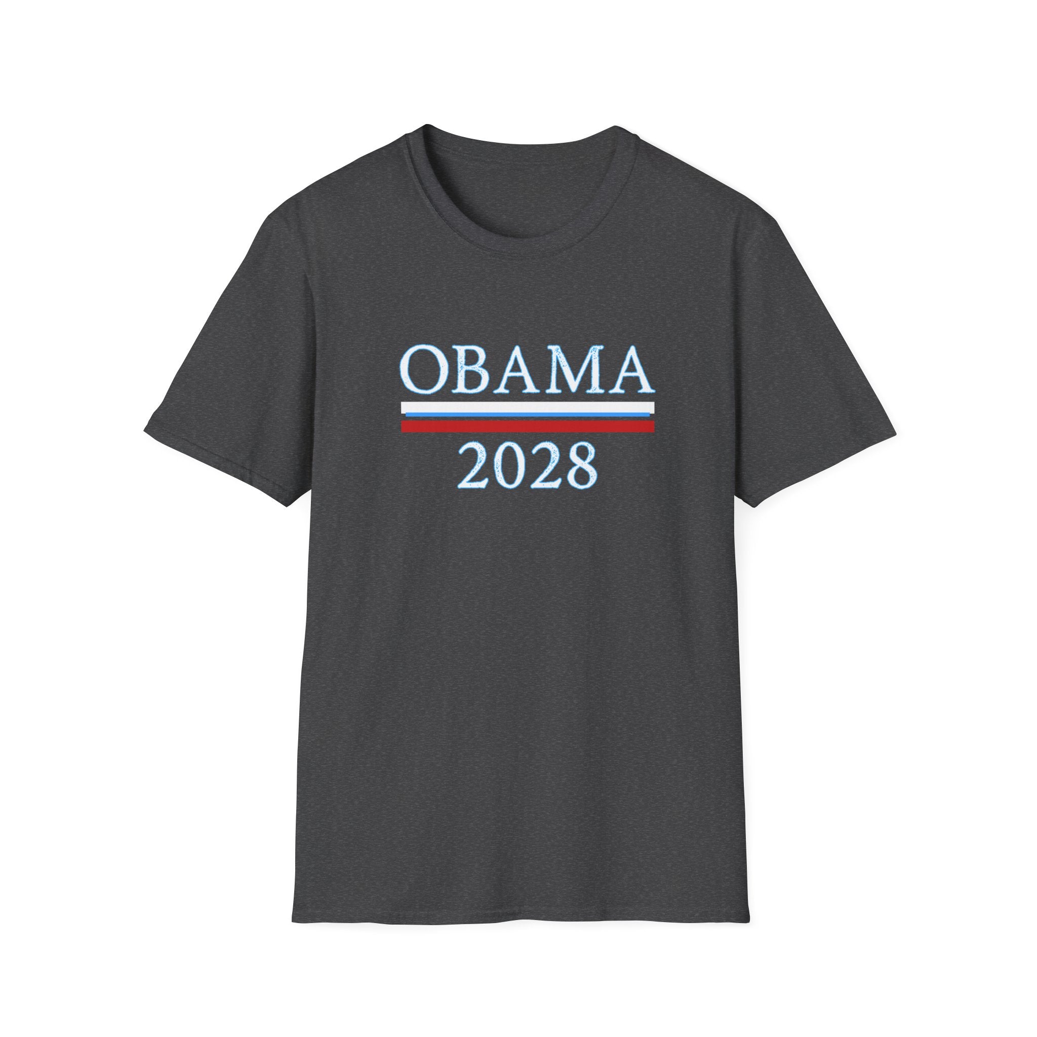 Obama 2028 FDT Political Activist Unisex Softstyle T-Shirt, Anti Trump Tee, Obama Campaign Shirt, Election 2028 Top, Protest Apparel