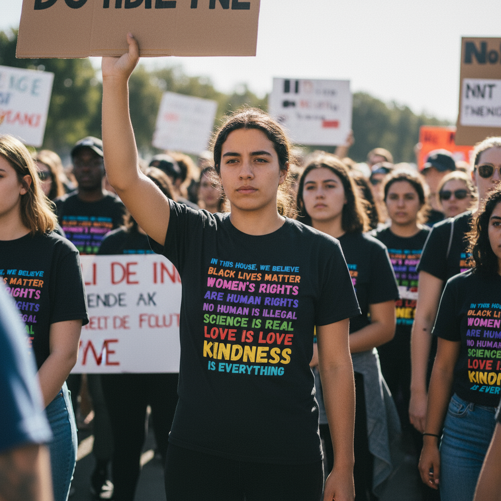 Anti Trump Equality Unity T-Shirt, Human Rights Tee, Unisex Kindness Matters Top, Women's Rights Shirt Softstyle Tee, Protest Powerful Message Activists