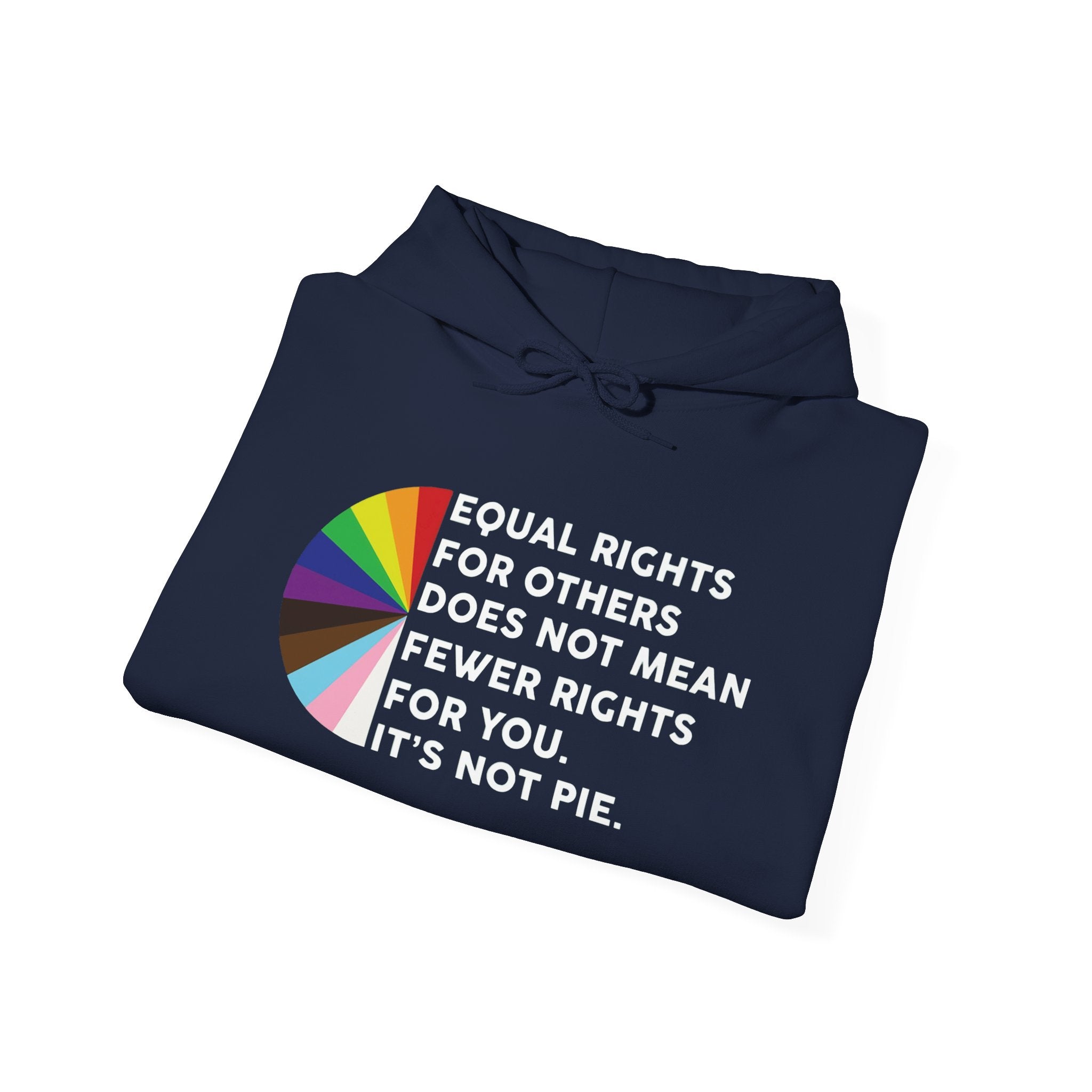 Rainbow Equality Unisex Hoodie - Equal Rights Protest Sweatshirt