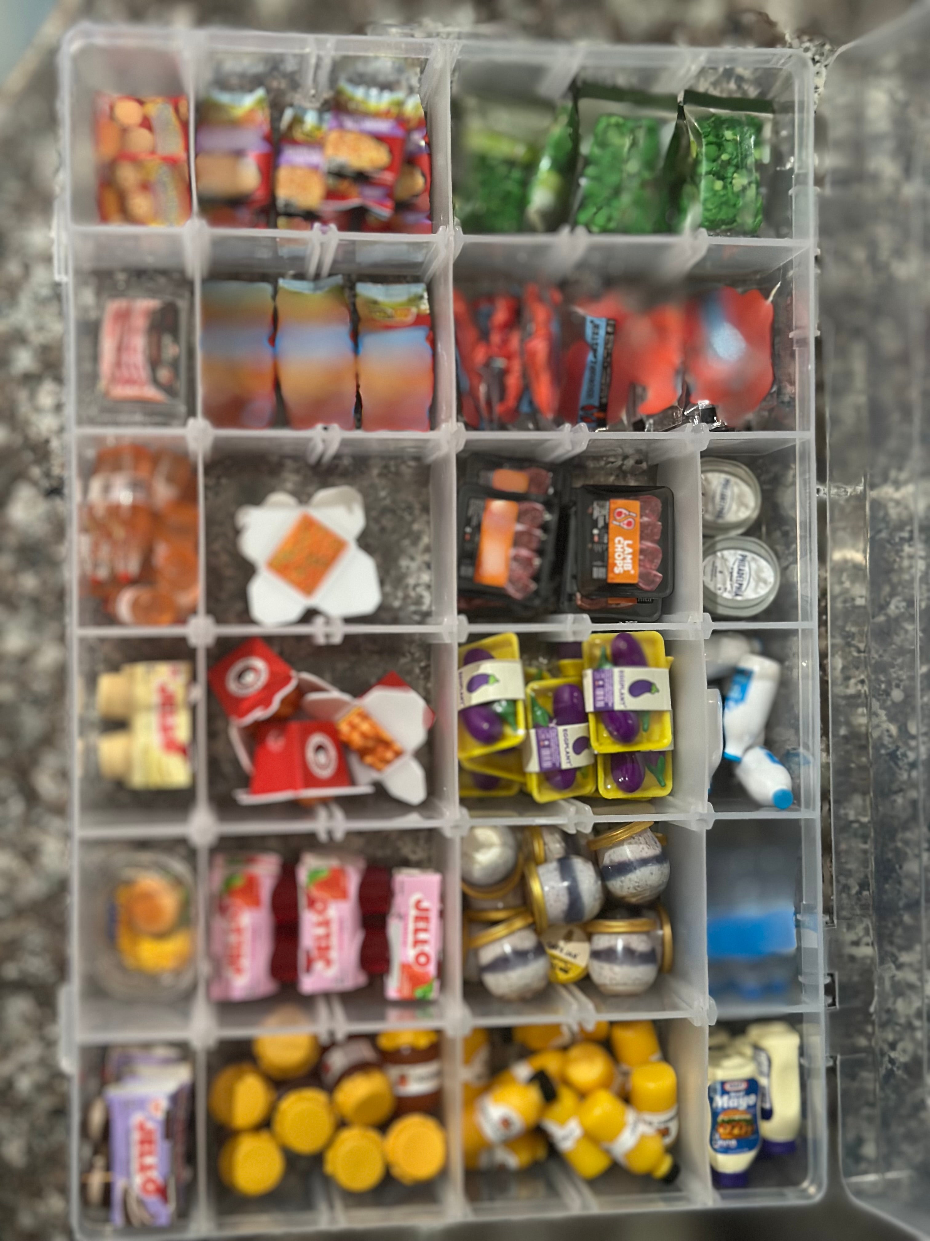 Mini Brands Fill The Fridge Pick Your Own Grocery Food Items, Mini Brands Fill The Fridge Ice Cake IHOP Eggs Sushi Chicken