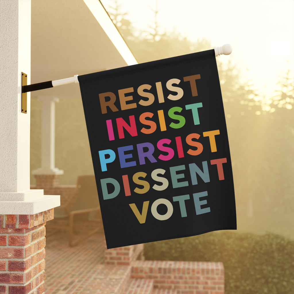 Banner, Anti Trump, Resist Protest Save Democracy Rights Activists, Garden Flag, House Decoration, Outdoor Sign, Protester Gift, Political
