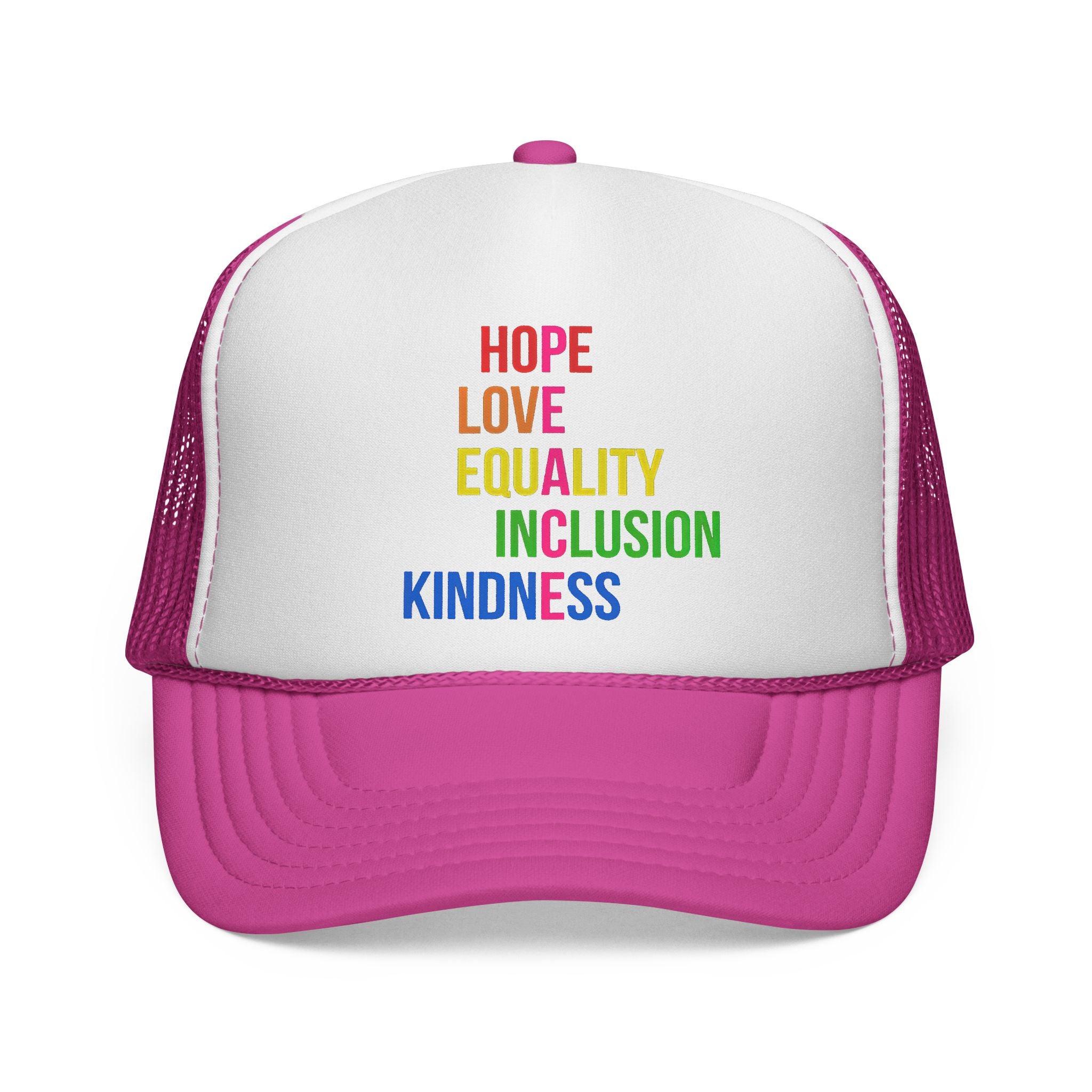 LGBTQ+ Equality Trucker Hat Anti Trump, Human Rights Activist Hat, Pride Parade LGBTQ Headwear, Gender Equality Baseball Cap, Social Justice Protest