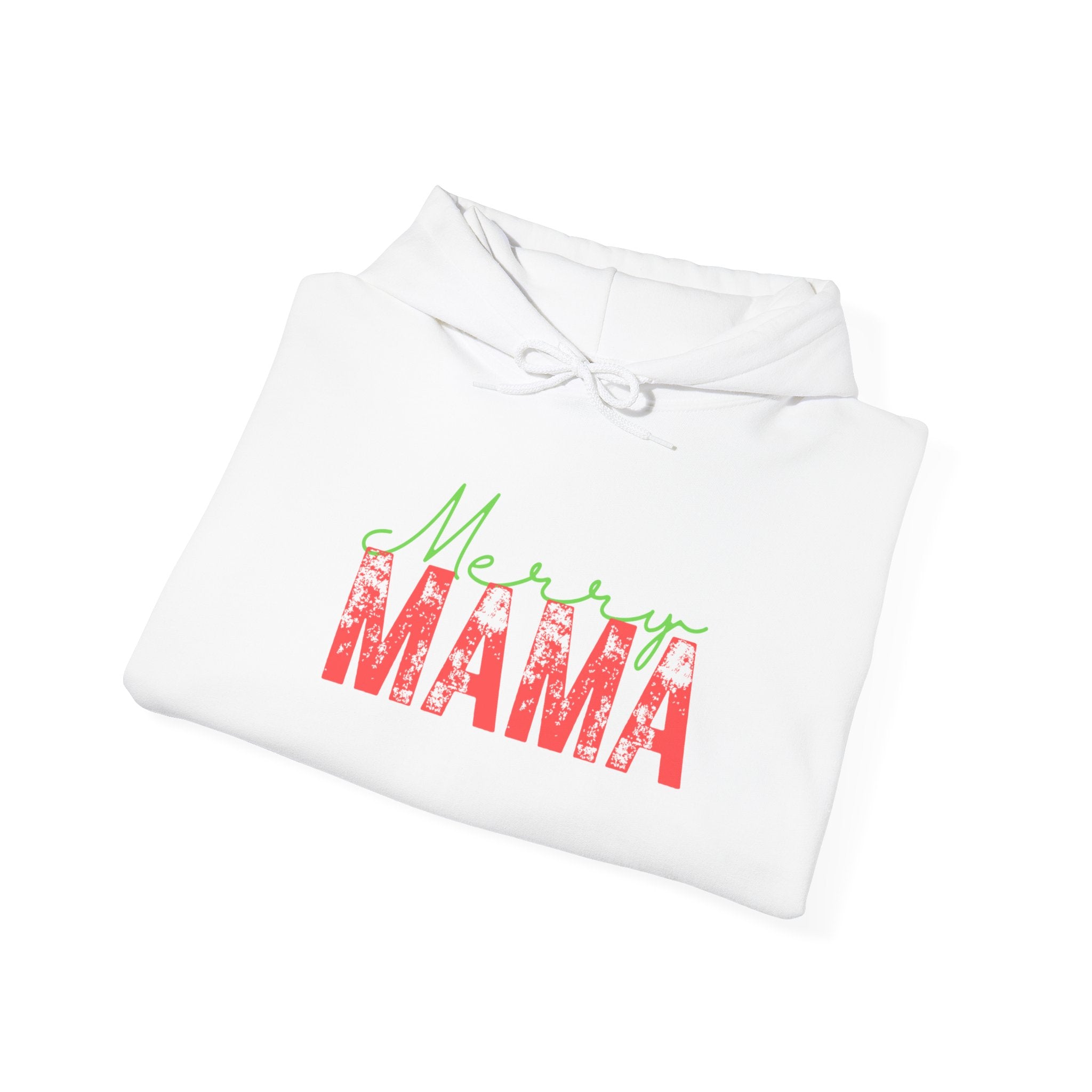 Retro Vintage Style Mama Christmas Hoodie, Unisex Heavy Blend Hooded Sweatshirt Gift for Mom, Christmas Mama Gifts
