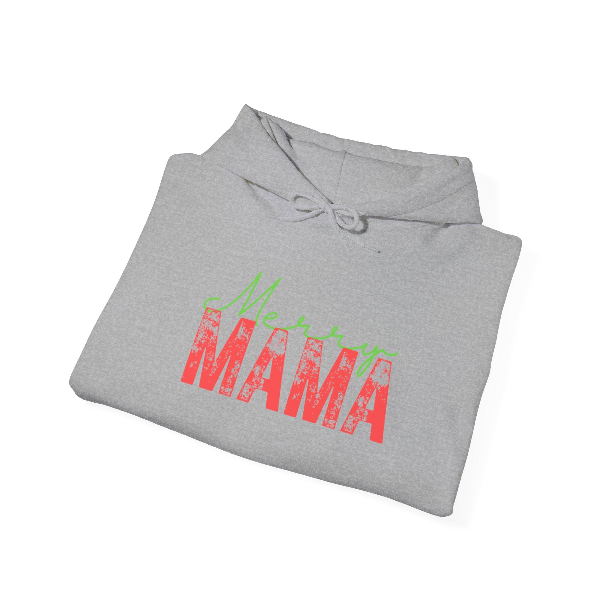 Retro Vintage Style Mama Christmas Hoodie, Unisex Heavy Blend Hooded Sweatshirt Gift for Mom, Christmas Mama Gifts