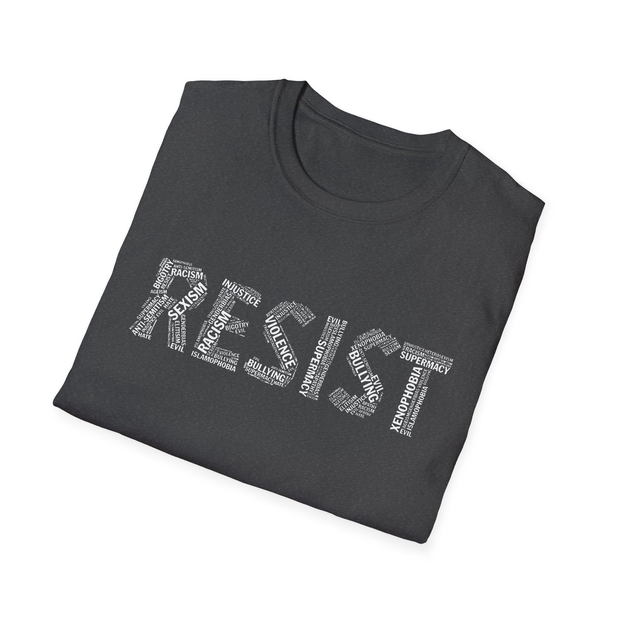 Resist Trump Unisex Softstyle T-Shirt - FDT Shirt Empowerment Gift, Protest Apparel, Casual Wear, Social Justice Tees, Activist Clothing