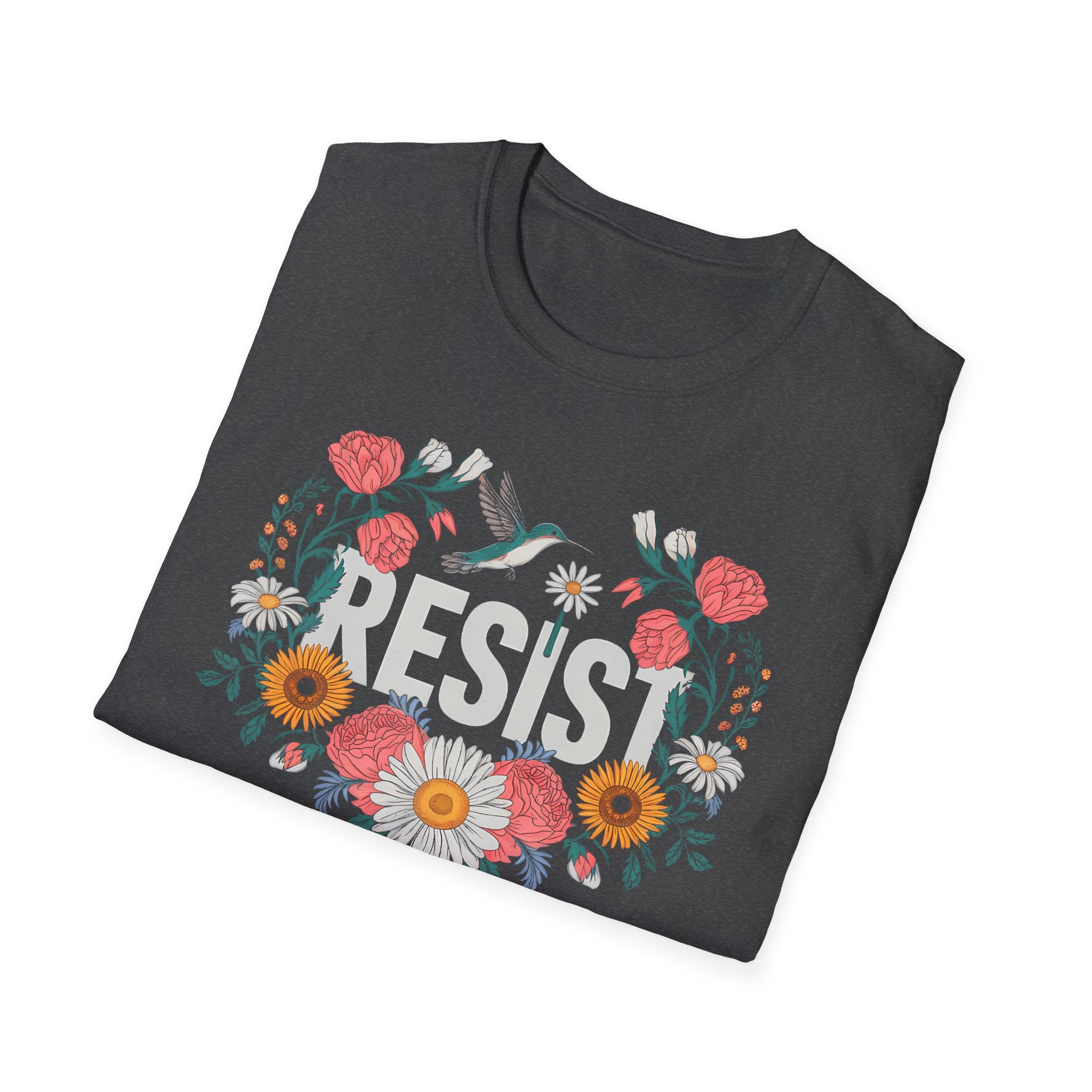 Resist Political Rights Activists T-Shirt, Anti Trump Protest Shirt, FDT Unisex Softstyle Tee, No Kings Democracy Activist Gift, Protester Apparel