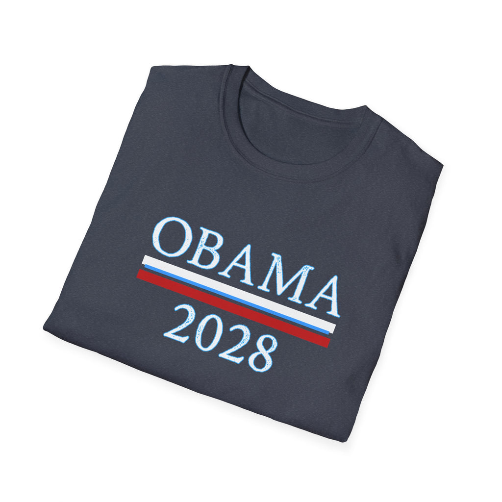 Obama 2028 FDT Political Activist Unisex Softstyle T-Shirt, Anti Trump Tee, Obama Campaign Shirt, Election 2028 Top, Protest Apparel