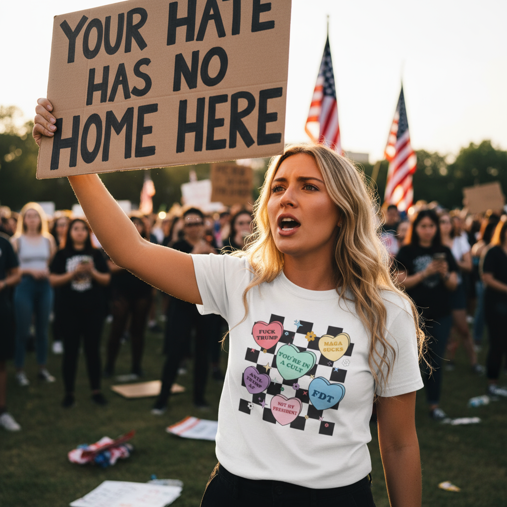 Anti Trump Unisex T-Shirt, FDT Political Activists Tee, Resist Shirt, Protest Apparel, Social Justice Clothing Save Democracy, No Kings Protest