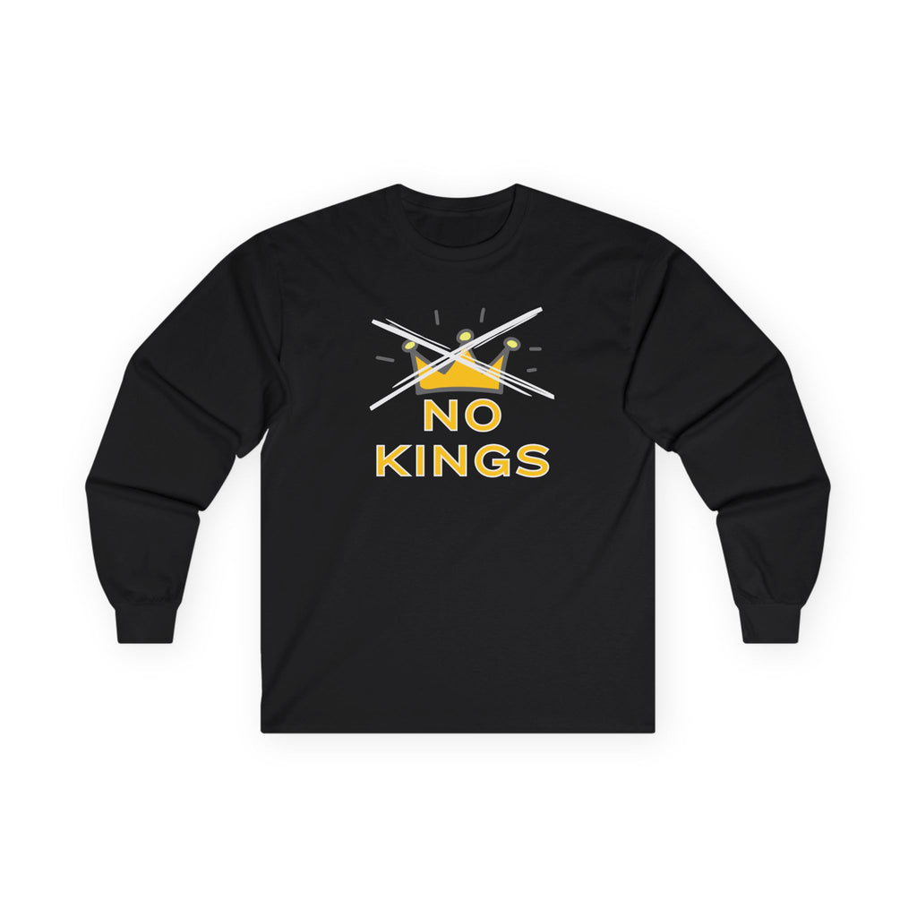No Kings Protest Human Rights Political Activists Long Sleeve Tee, Anti Trump Protest Shirt, Human Rights Democracy Apparel