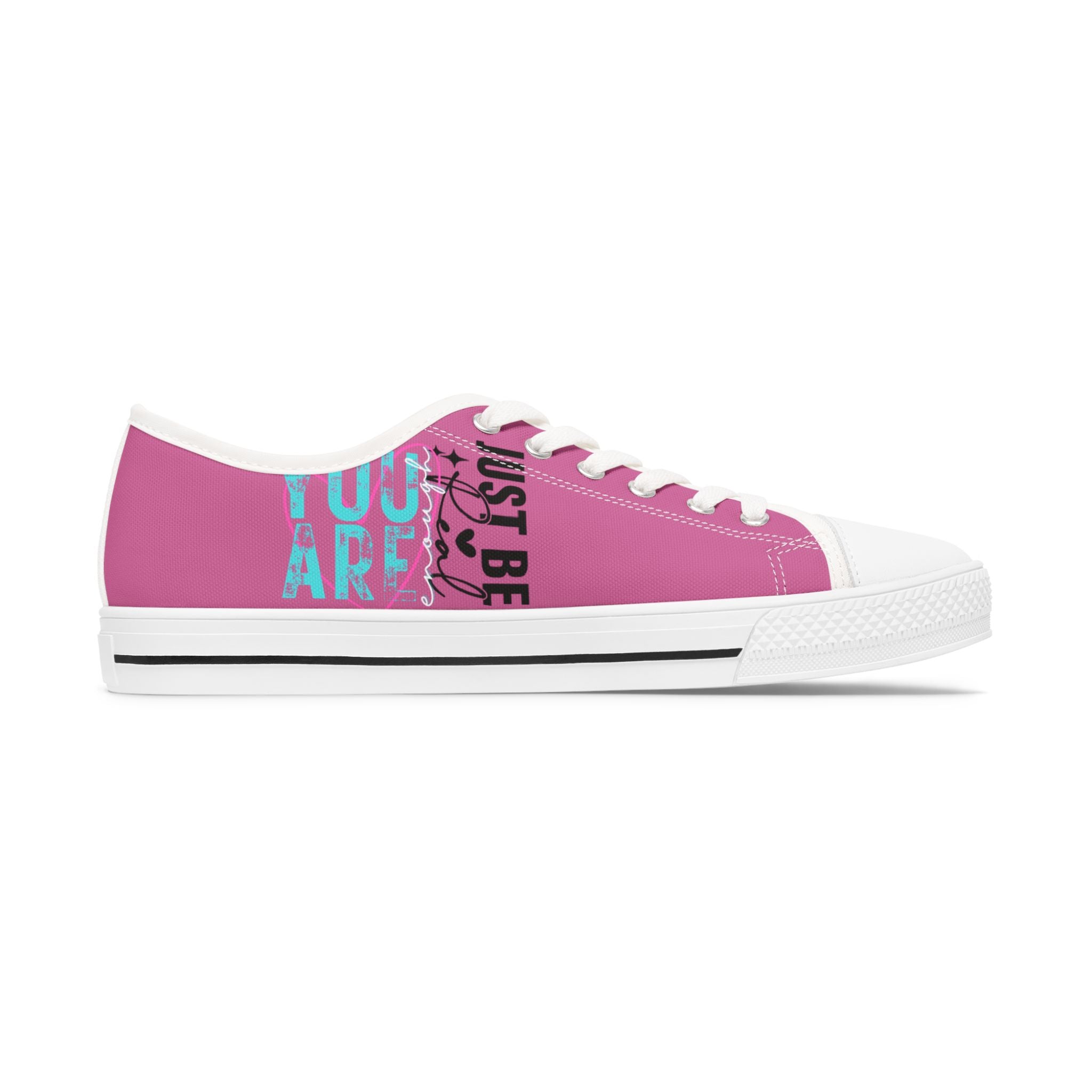 Motivational Low Top Sneakers, Inspirational Quote Women's Shoes, Positive Vibes Footwear, Empowering Sneakers, Encouraging Words Shoes,