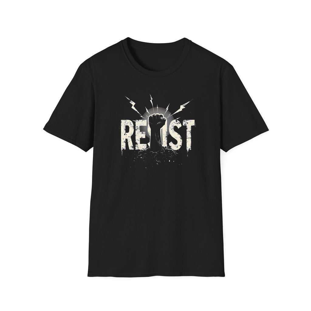Resist Unisex Softstyle T-Shirt, Anti Trump Tee, Human Rights Activists Shirt, No Kings Protest Apparel, Political Statement Top