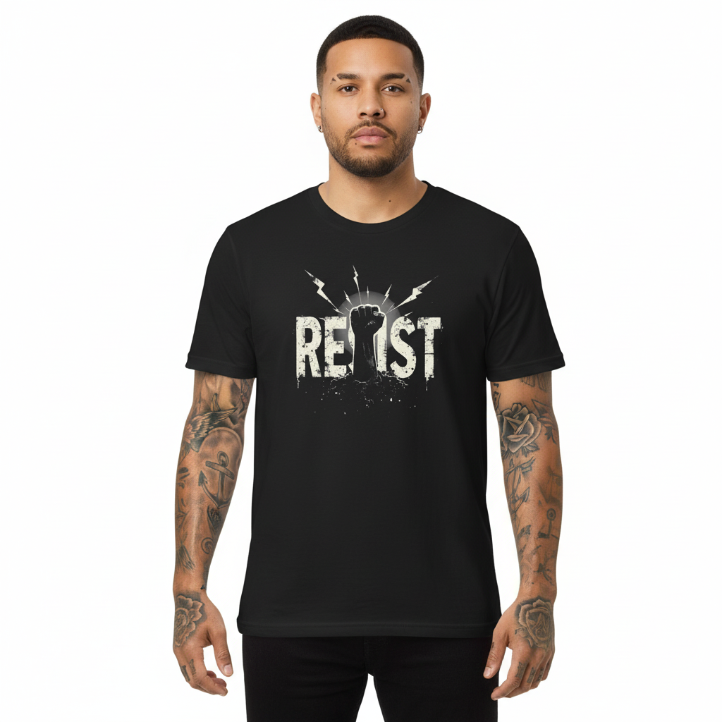 Resist Unisex Softstyle T-Shirt, Anti Trump Tee, Human Rights Activists Shirt, No Kings Protest Apparel, Political Statement Top