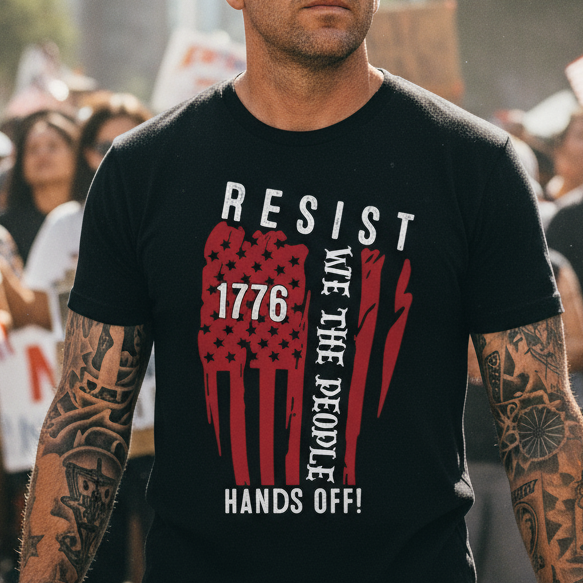 Anti Trump Protest Unisex Softstyle T-Shirt, Rights Activists Tee, Resist Movement Shirt, Political Activism Clothing, Social Justice