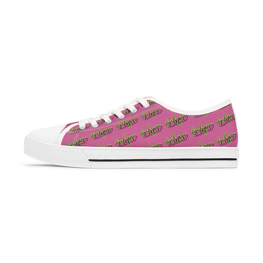 Political Rights Activists Low Top Sneakers, Anti Trump FDT Shoes, Activist Sneakers, Political Humor Sneakers, Women's Activist Footwear