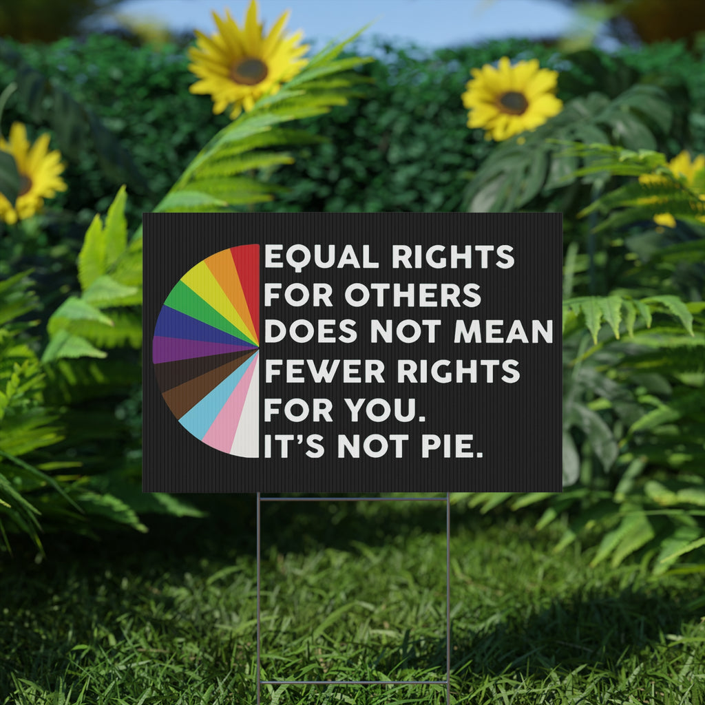 Equality Plastic Yard Sign, Human Rights Activists Protester Protest Art Outdoor Lawn Decor, Social Justice Signage, Activist Movement