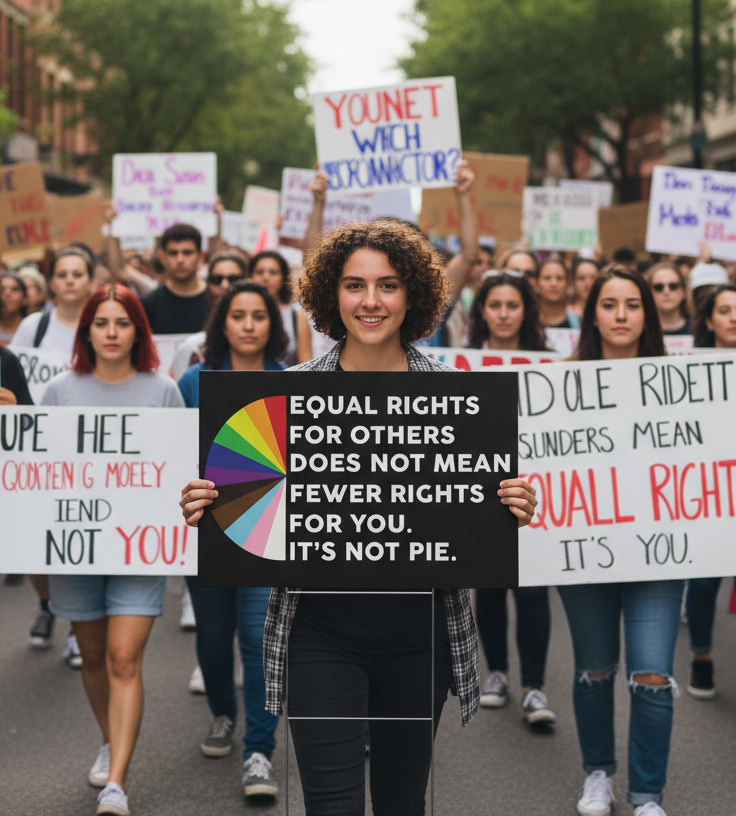 Equality Plastic Yard Sign, Human Rights Activists Protester Protest Art Outdoor Lawn Decor, Social Justice Signage, Activist Movement