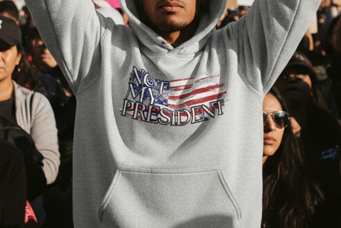 Political Activist Hoodie, Anti Dictator Sweatshirt, Anti Trump Jumper, Protester Pullover, Resistance Apparel